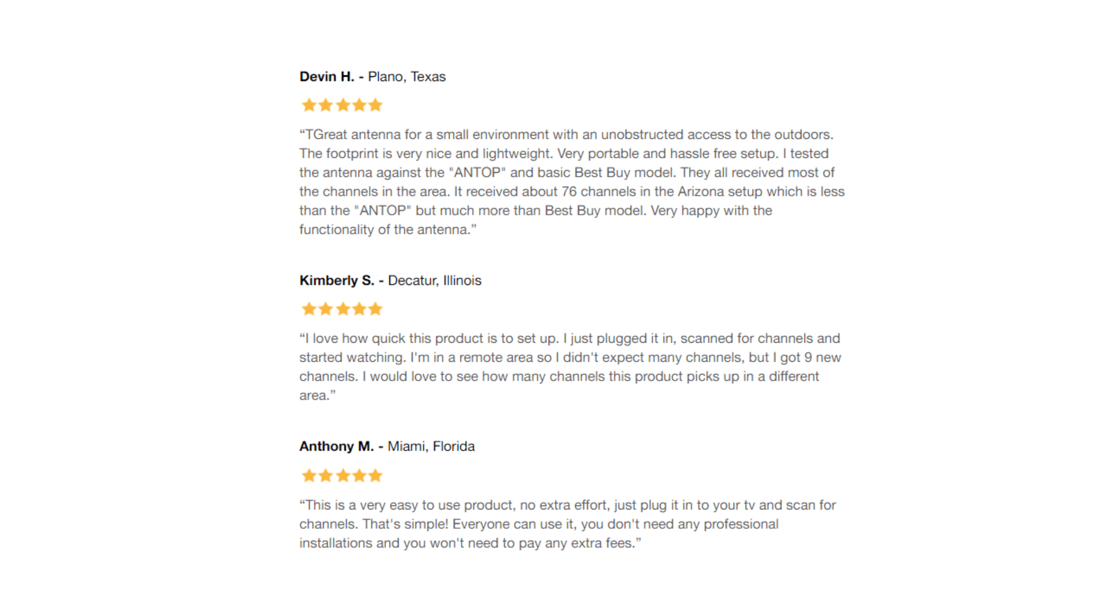 Novawave Antenna Customer Reviews