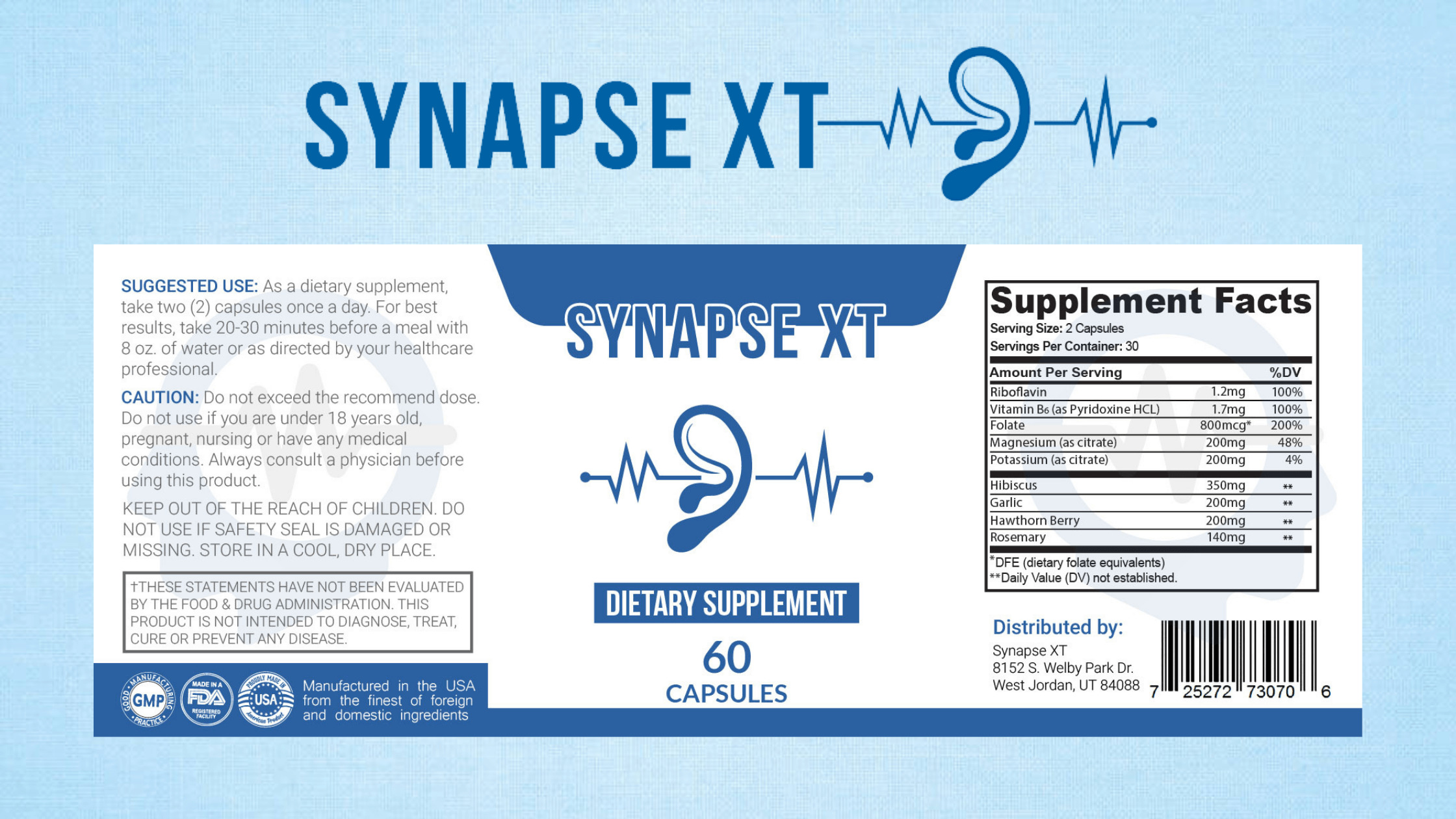 Synapse XT Dosage
