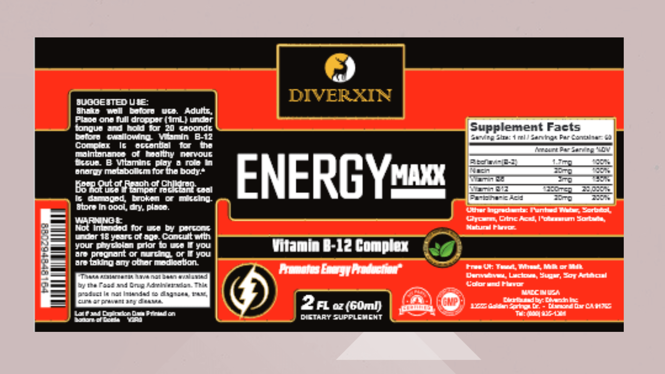 Diverxin Energy Maxx Dosage
